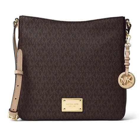 michael kors jet set travel large messenger mocha|michael kors messenger bag.